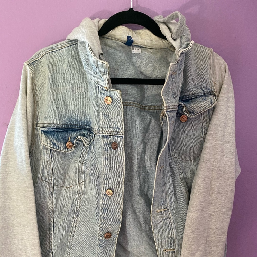 Cozy and chic Jean sweater jacket